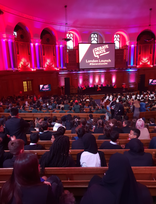 Debate Mate Launch 2018 Mulberry Academy Shoreditch