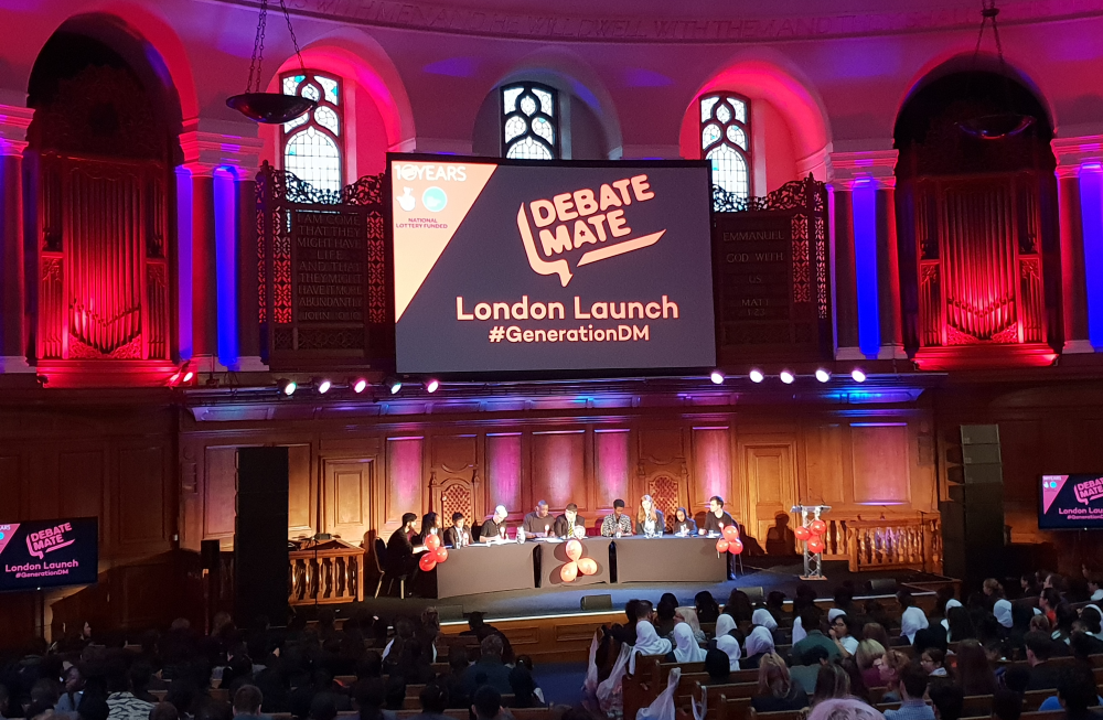 Debate Mate Launch 2018 Mulberry Academy Shoreditch